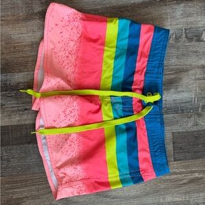 Colorful Striped Swim Shorts